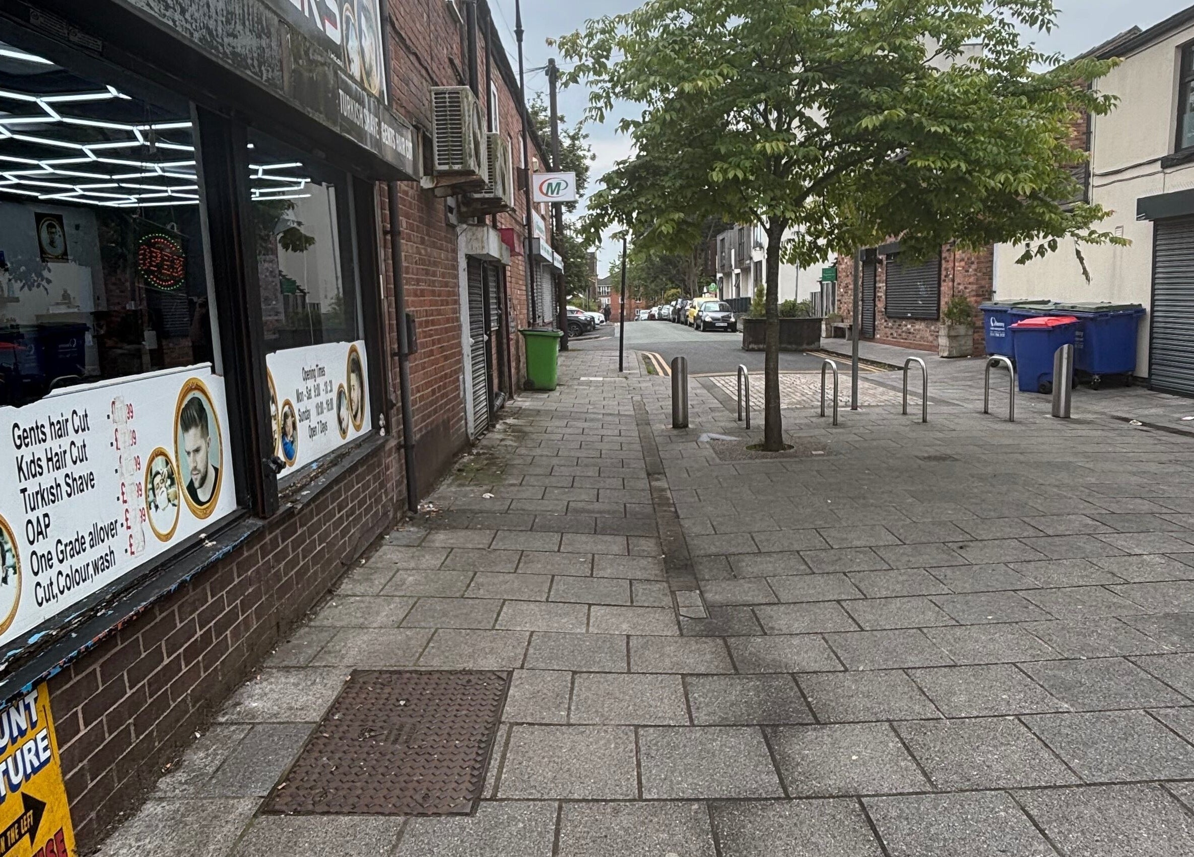 Ej Beauty Service exterior in Prestwich, England showcasing salon's street presence.