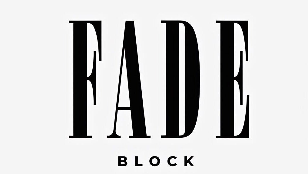 Logotipo moderno de FADE BLOCK en Los Olvera, Querétaro, MX, diseño estilizado y minimalista.