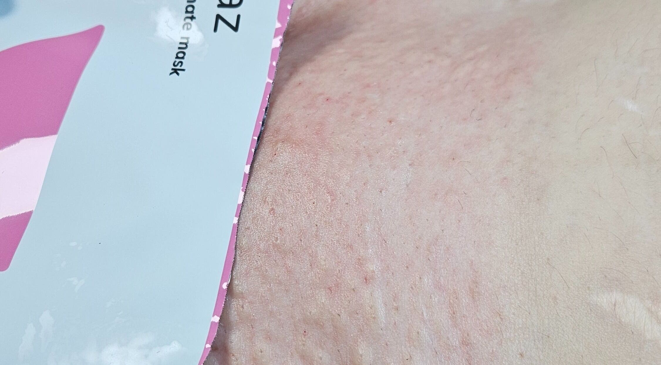 Close-up of a face mask on skin at IYL VIBRANT SKIN STUDIO, El Paso, Texas, US.