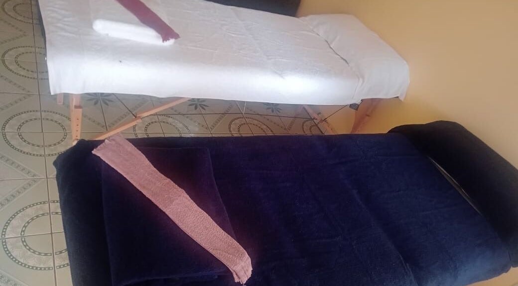 Lilly Harmony & Sparkle massage tables setup in Midrand, Gauteng, ZA for a relaxing wellness experience.