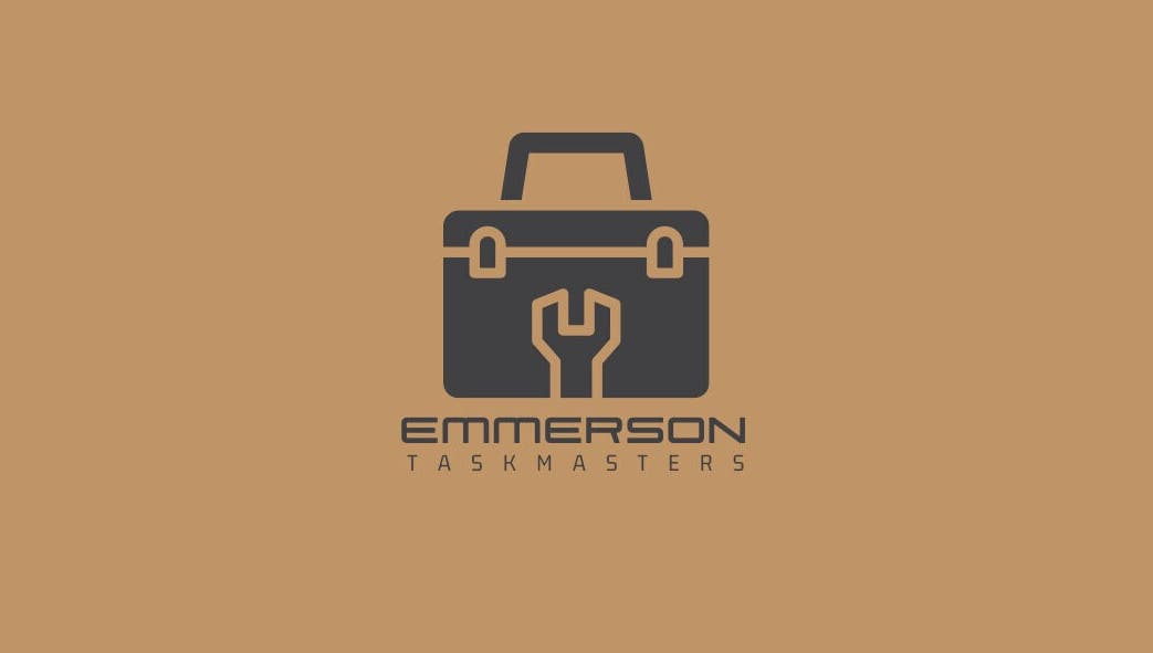 Emmerson Taskmasters logo featuring a toolbox design in Chicago, Illinois, US.
