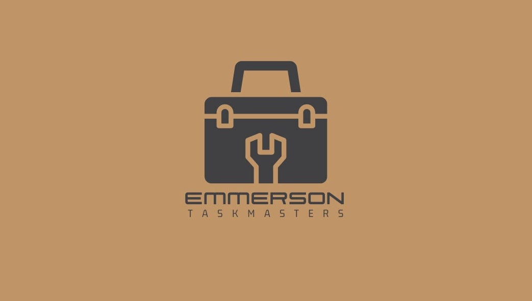 Emmerson Taskmasters logo featuring a toolbox design in Chicago, Illinois, US.