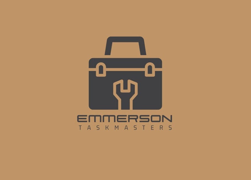 Emmerson Taskmasters logo featuring a toolbox design in Chicago, Illinois, US.