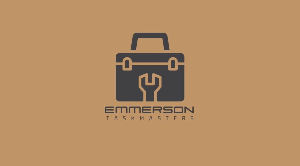 Emmerson Taskmasters logo featuring toolbox and wrench icon in Chicago, Illinois, US.