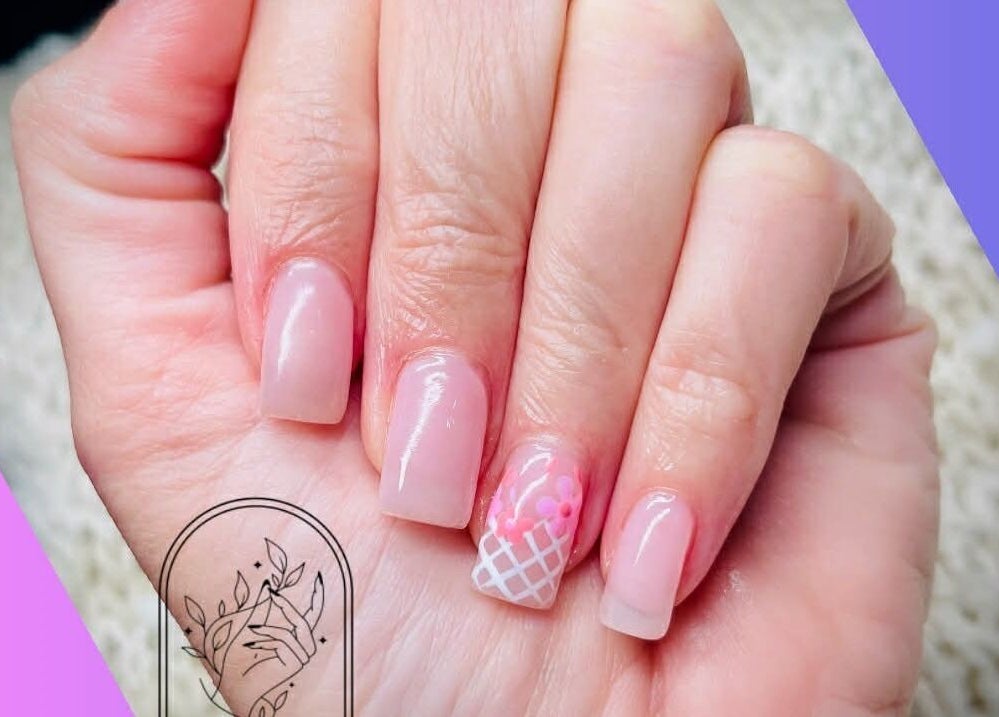 Chic pink nail design at Polished Perfection Beauty Co., Werrington Downs, New South Wales, AU.