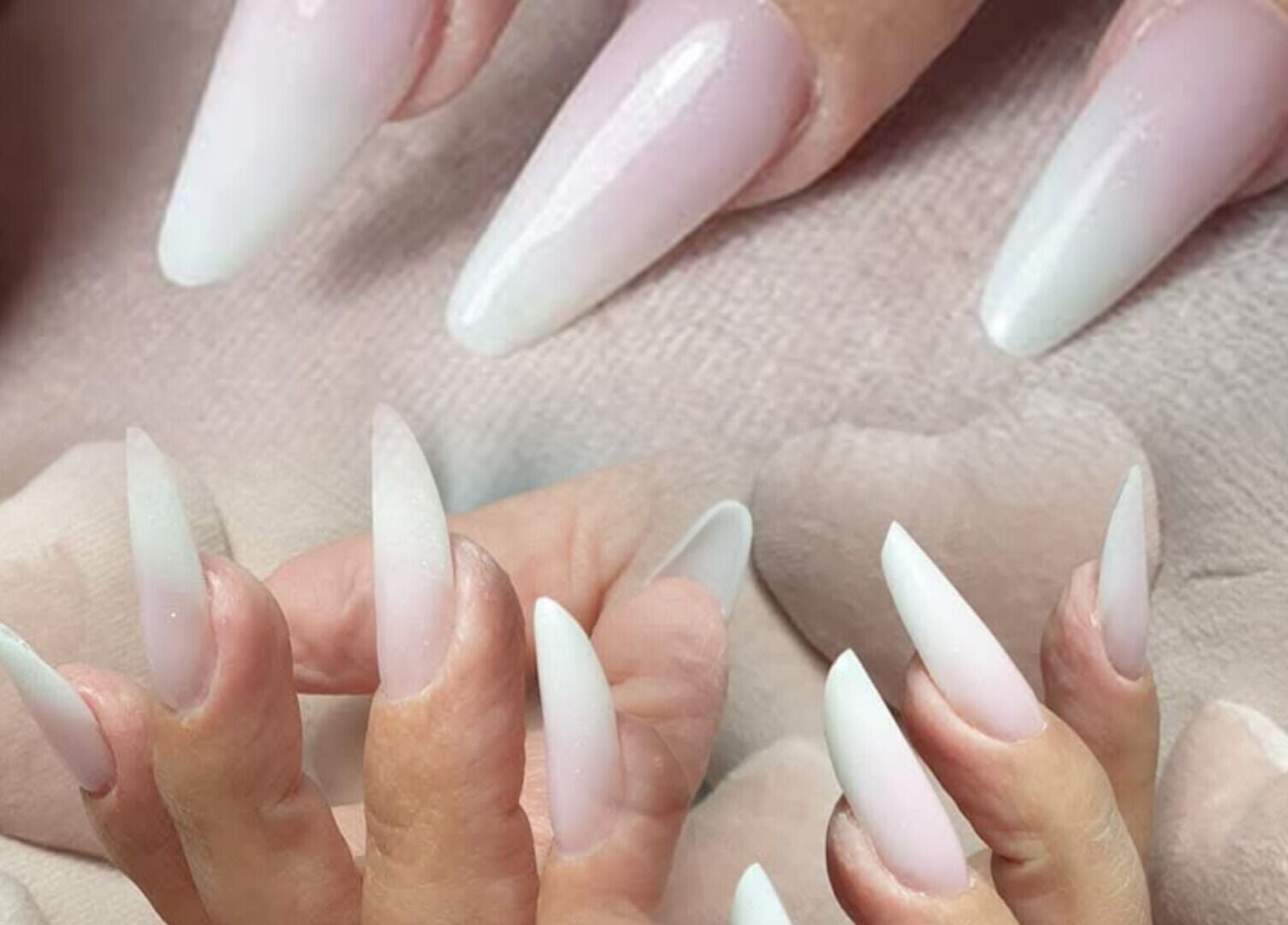 Elegante weiße Nägel bei Maya_nails_stuttgart in Stuttgart, Baden-württemberg, DE, perfekt gepflegt.