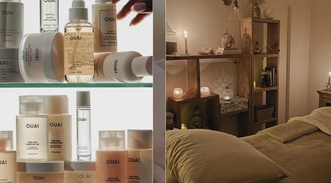 Body Tingle spa products and tranquil treatment room at Forncett End, England, GB.