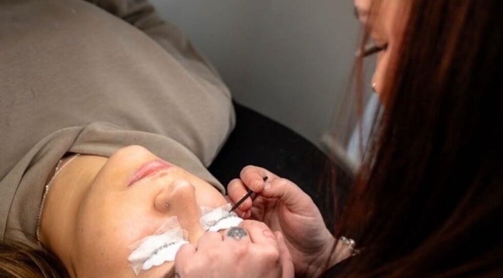 Expert lash application at Klash Beauty, Clay Cross, England, GB for full, beautiful lashes.