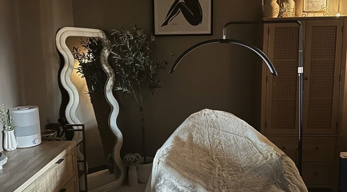 Tranquil treatment room at Honey Tone Beauty Studio, Portmore, St. Catherine Parish, JM, featuring elegant decor.