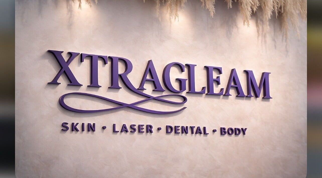 Modern sign of XTRAGLEAM AESTHETIC CLINIC (LAGOS) in Agege, Lagos, NG offering skin, laser, dental, body services.