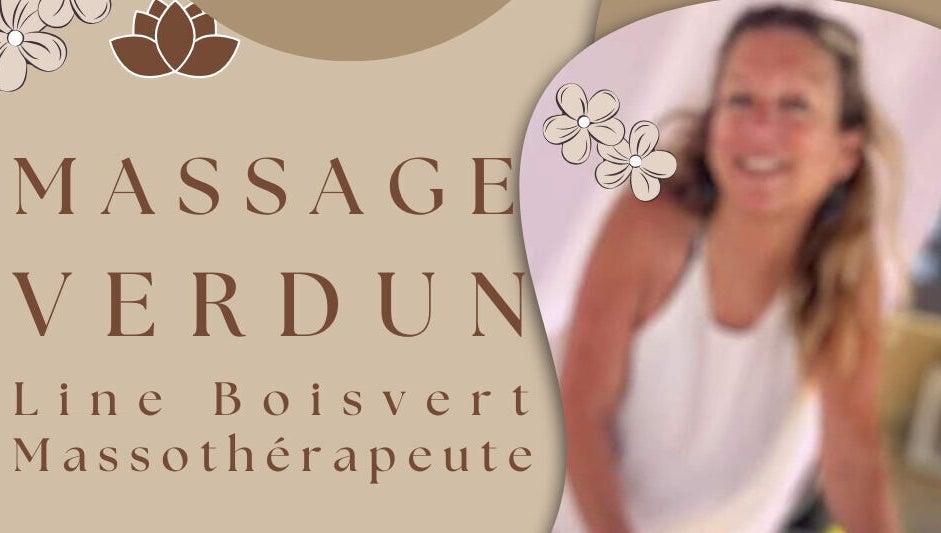 Massage Verdun Line Boisvert in Montréal, Québec, CA, showcasing relaxation and floral design.