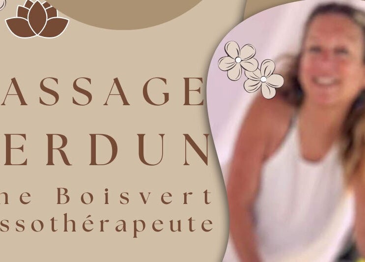 Massage Verdun Line Boisvert in Montréal, Québec, CA, showcasing relaxation and floral design.