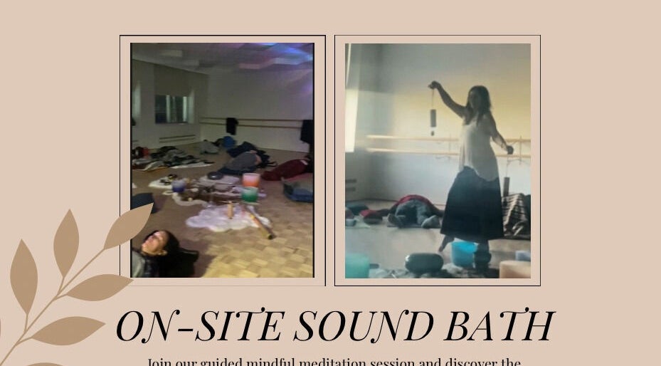 Sound bath session at Massage Verdun Line Boisvert, Montréal, Québec, CA, with tranquil lighting and healing ambiance.