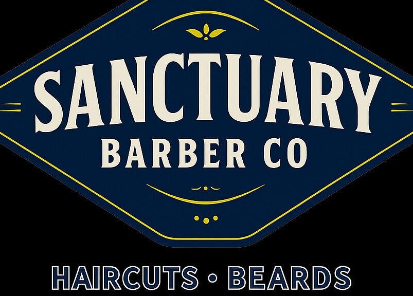 Sanctuary Barber Co logo, premium haircuts and beard trims in Beaverton, Oregon, US.