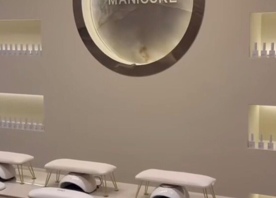 Elegant manicure station at Radiant Nails, Clayton-le-woods, England, GB, highlighting nail services.