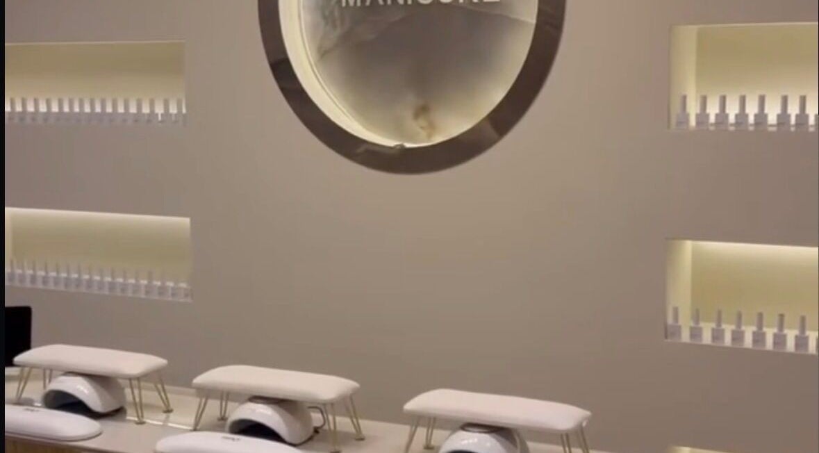 Elegant manicure station at Radiant Nails, Clayton-le-woods, England, GB, highlighting nail services.