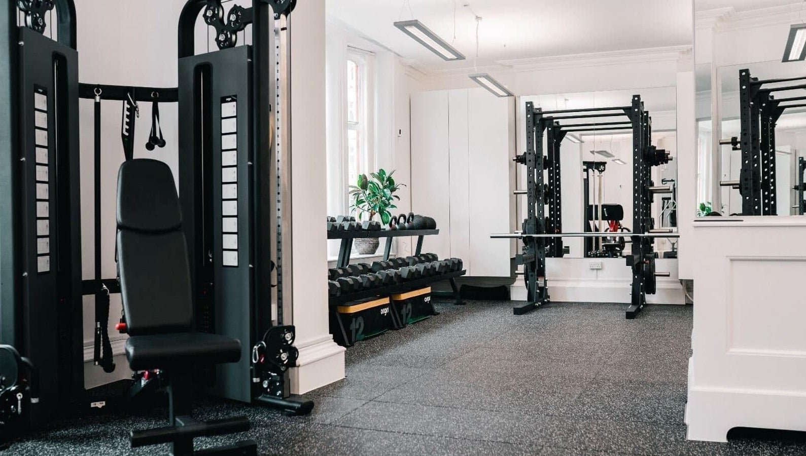 Modern fitness equipment in Rep Studio, London, England, GB for premium workout experience.