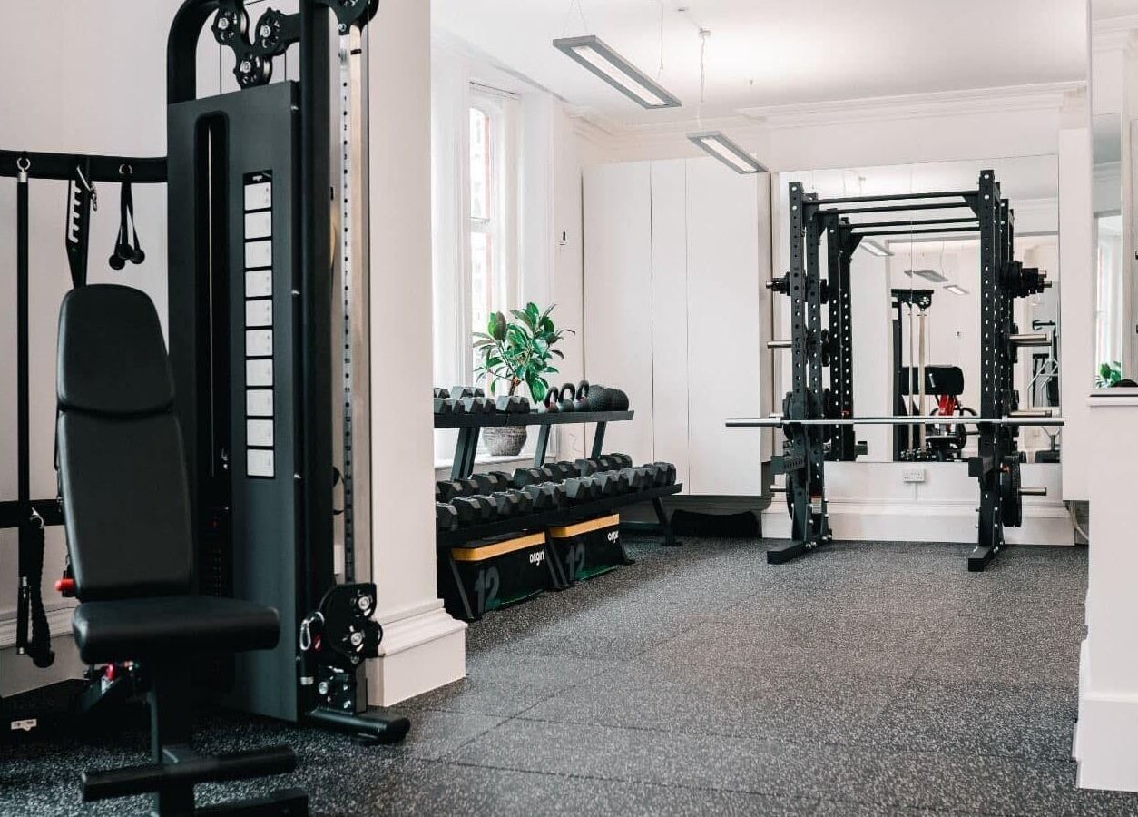Modern fitness equipment in Rep Studio, London, England, GB for premium workout experience.