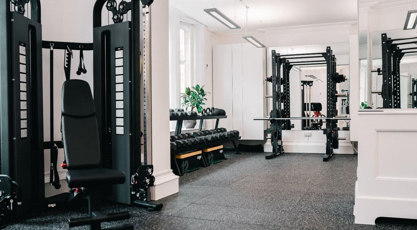 Modern fitness equipment in Rep Studio, London, England, GB for premium workout experience.