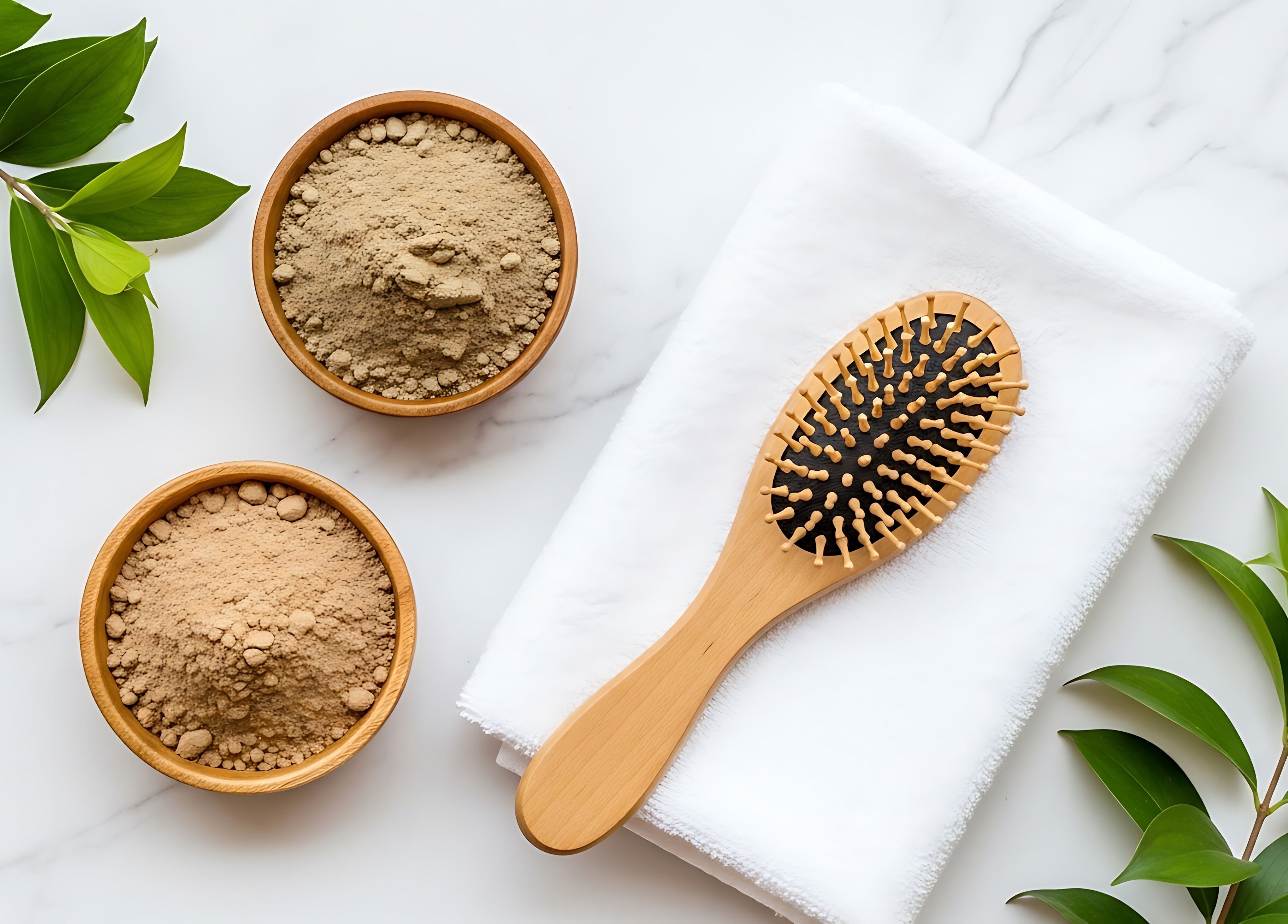 Natural brush and herbal clay at Aloona Studio, Byron Bay, New South Wales, AU, offering relaxation treatments.