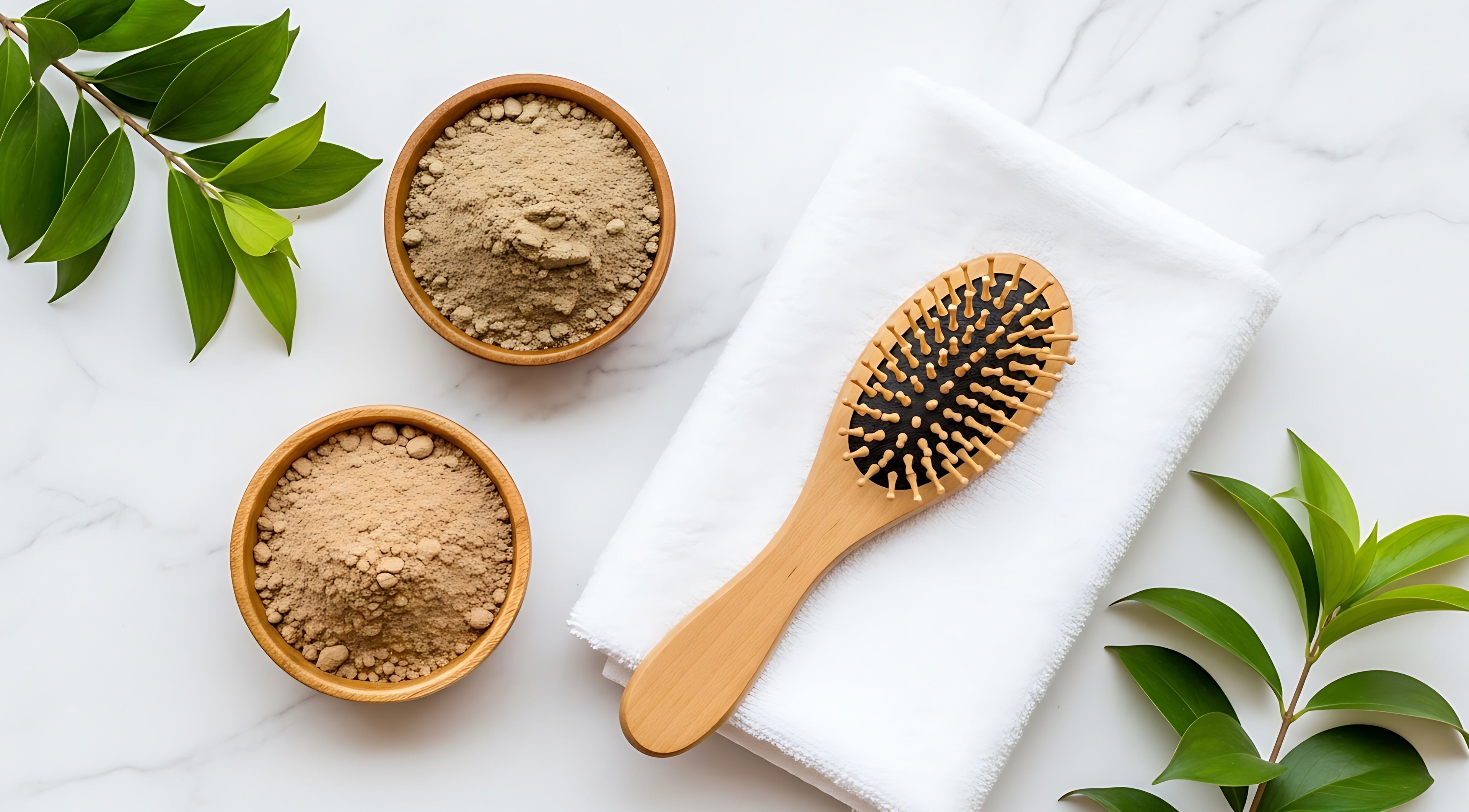 Natural brush and herbal clay at Aloona Studio, Byron Bay, New South Wales, AU, offering relaxation treatments.