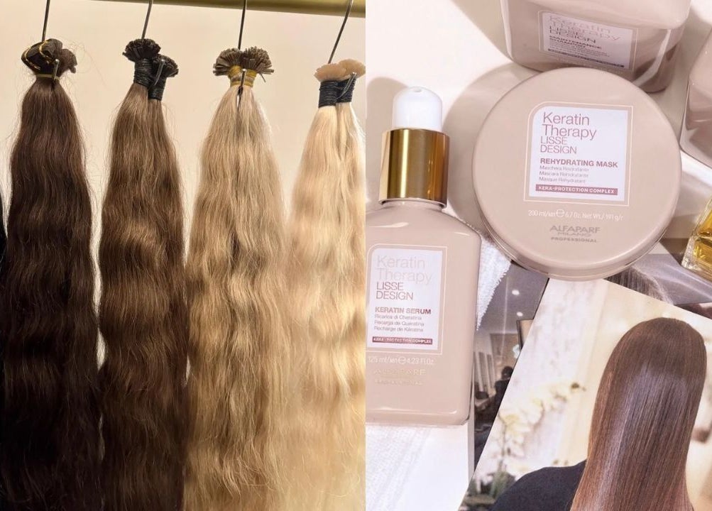 Hair extensions and keratin products at Hair by Jurgita, Killarney, County Kerry, IE.