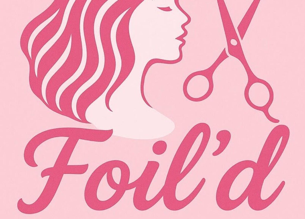 Foil’d By Latoya logo with hair and scissors motif in Eight Mile Plains, Queensland, AU.