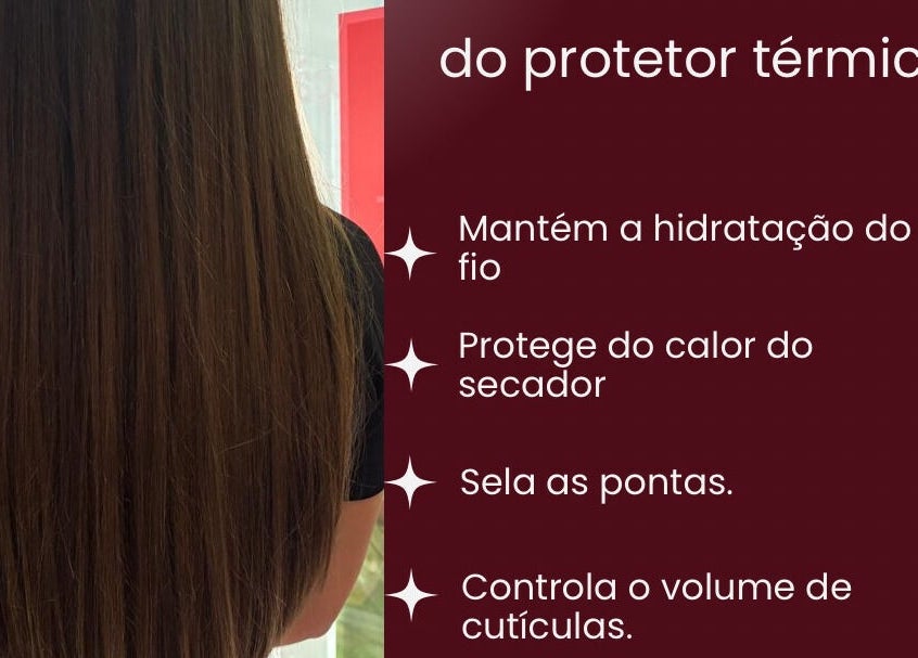 Cabelos longos e brilhantes tratados no Revelação Cabeleleiros, Carcavelos, PT.