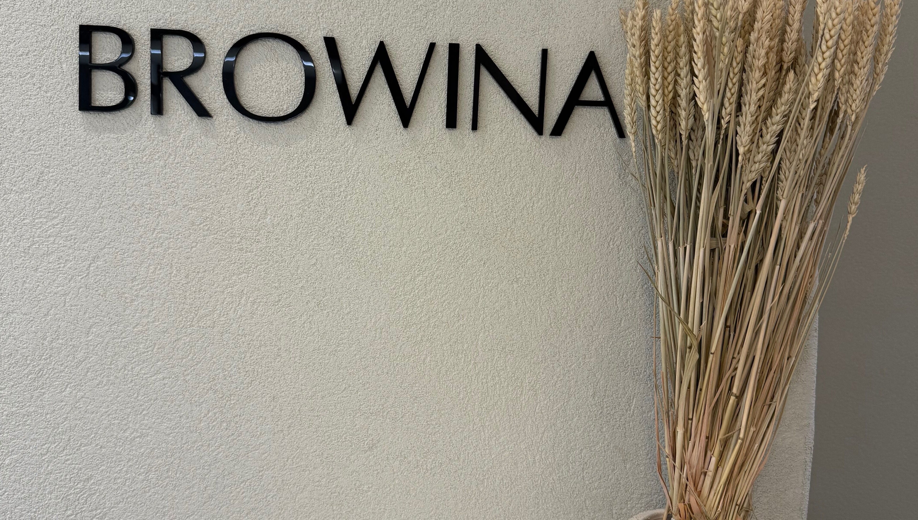 Σύγχρονη αρχιτεκτονική του χώρου BROWINA στην Αχαρνές, GR με κομψή διακόσμηση.