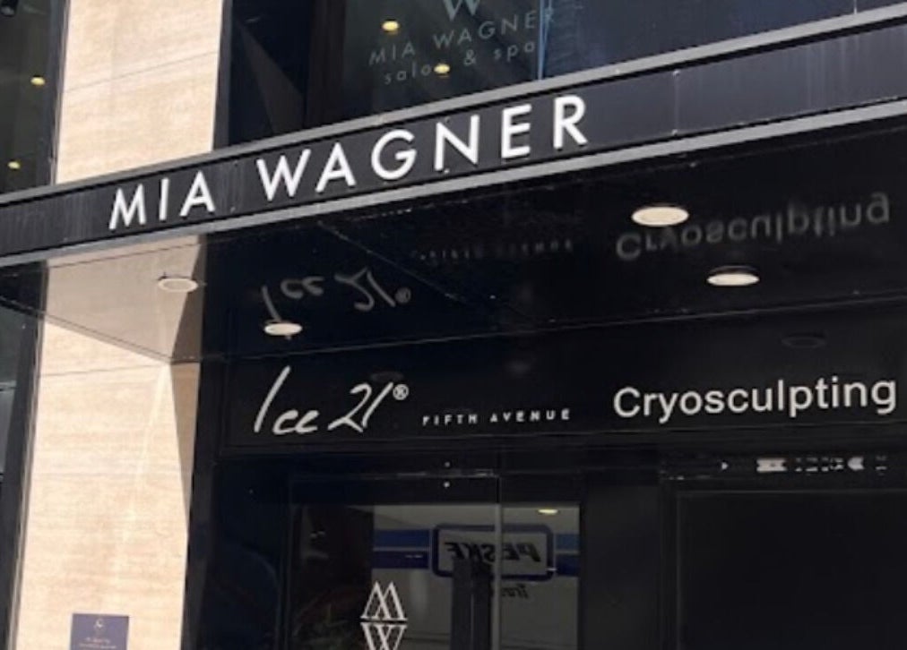 Entrance of Amour Nails Midtown in New York, New York, US, showcasing the sleek exterior design.