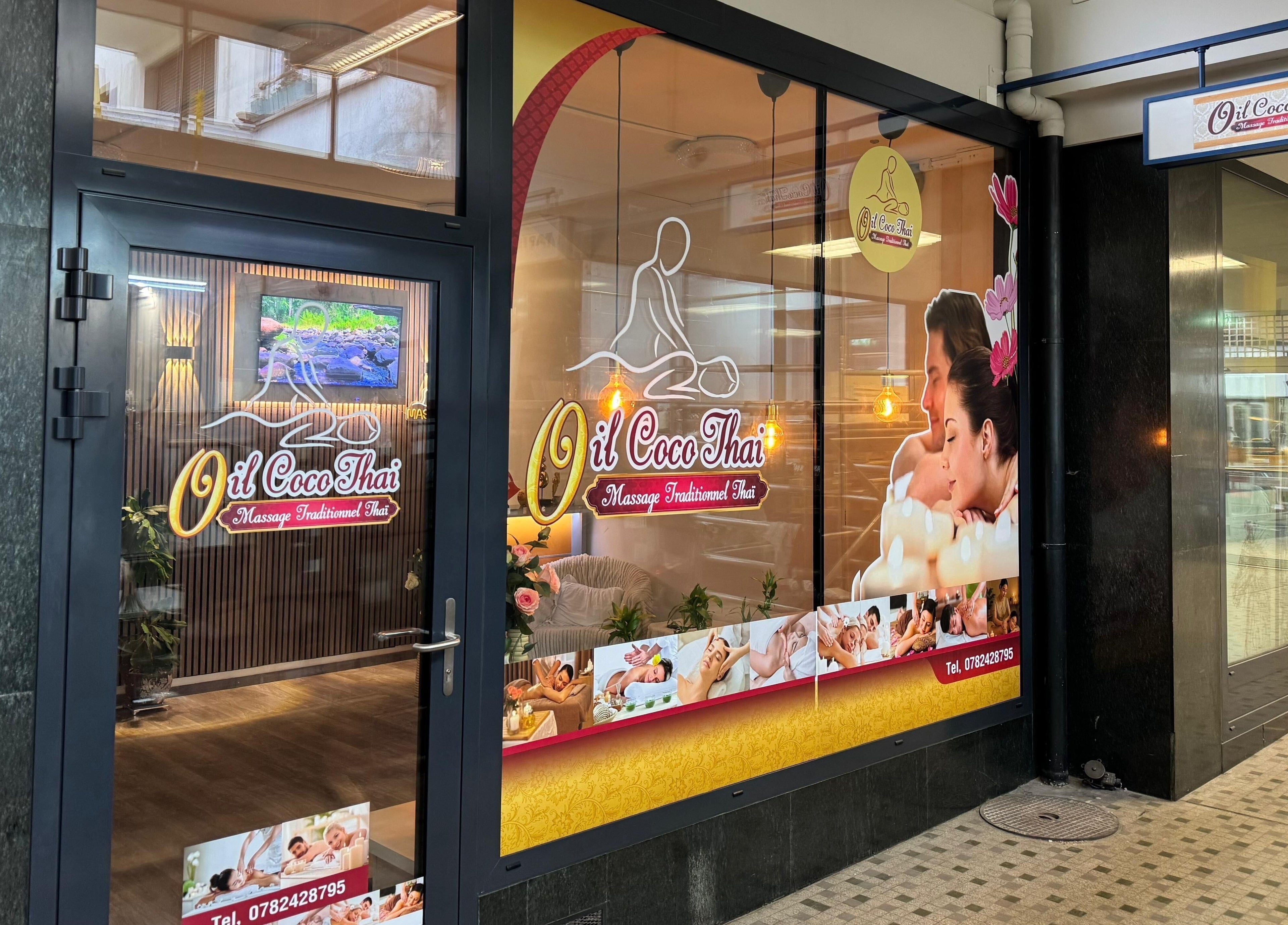 Front view of Oil Coco Thaï, a serene spa in Genève, Genève, CH, showcasing inviting decor.