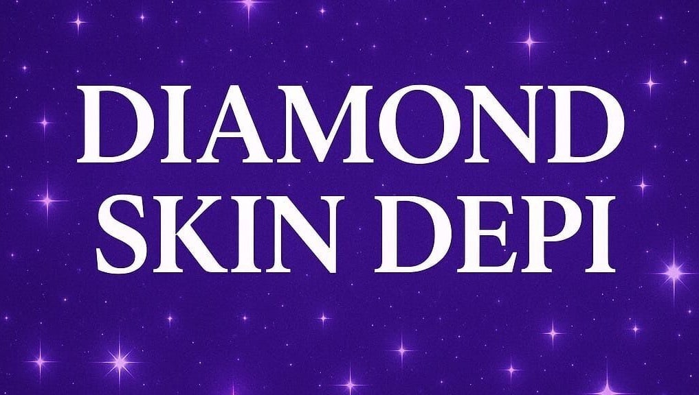 Logo of Diamond Skin Depi, a beauty venue in Concepción Del Uruguay, Entre Ríos, AR, on a starry purple background.