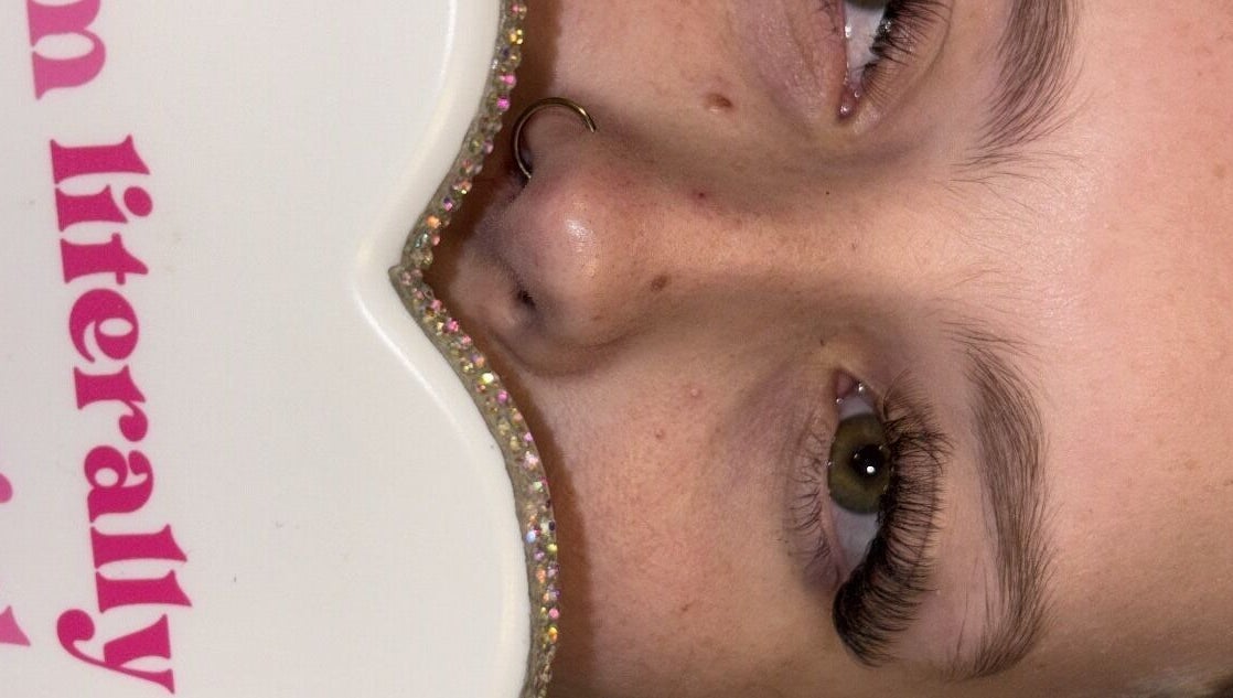 Close-up of expertly done eyelashes at Courtney Rose Beauty in Rosebery, Northern Territory, AU.