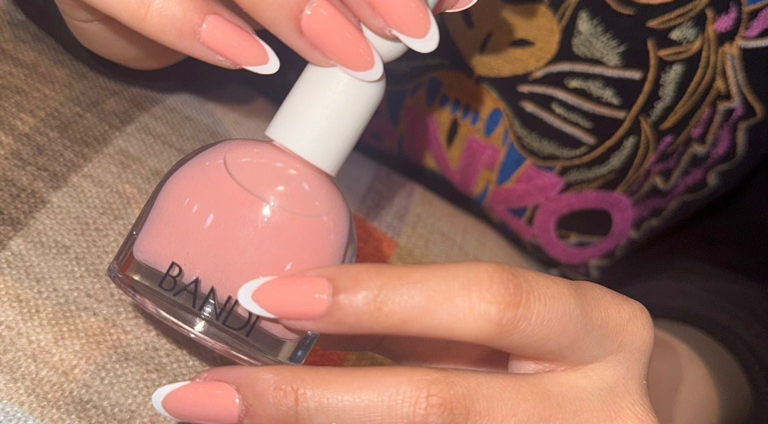 Elegant French manicure showcased at Remal Beauty Salon, Zinj, Muḥāfaẓat Al-ʿāṣimah, BH.