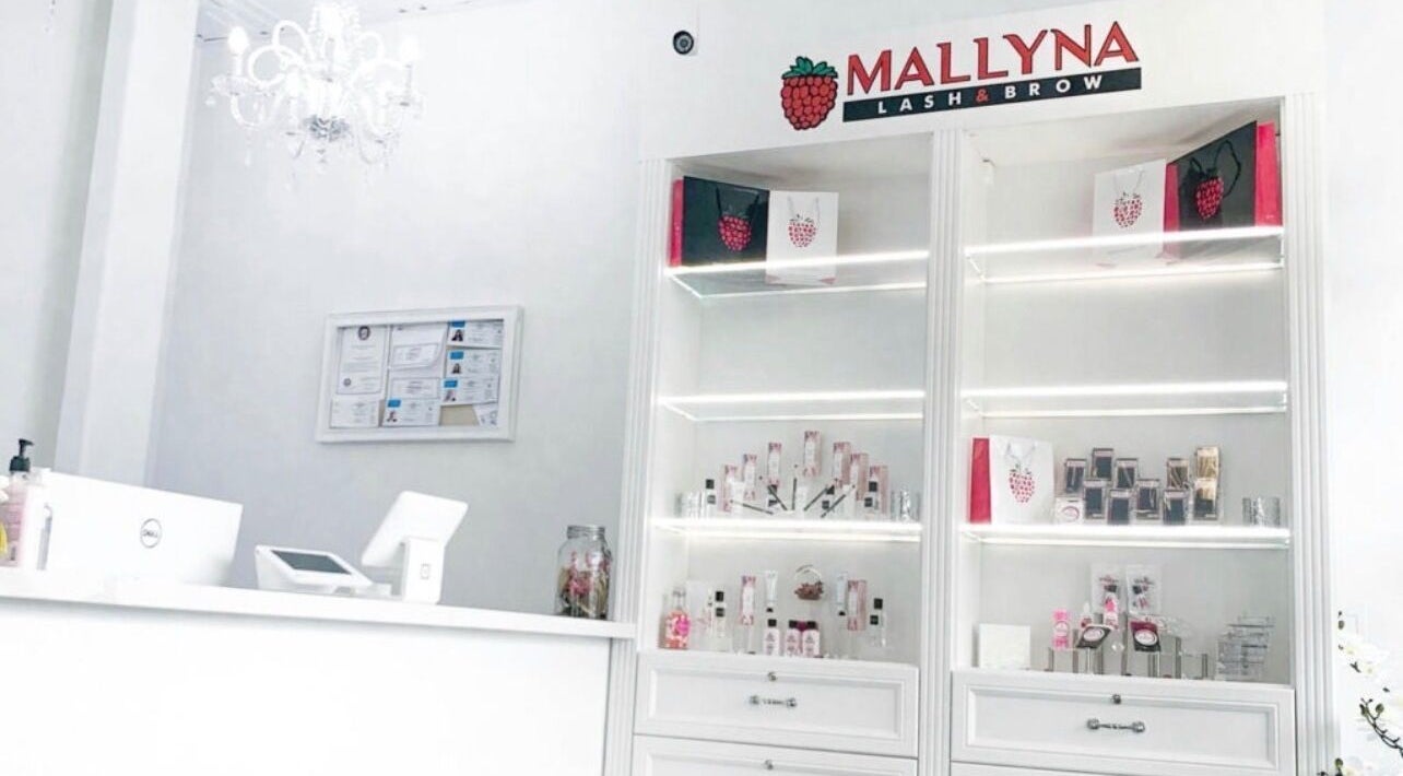 Elegant LashesByYuna reception area with beauty products in Henderson, Nevada, US.