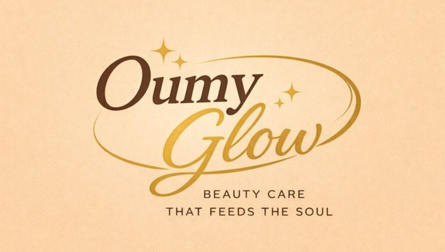 Oumy Glow logo with golden accents, embodying beauty and wellness in Pennsylvania, Pennsylvania, US.
