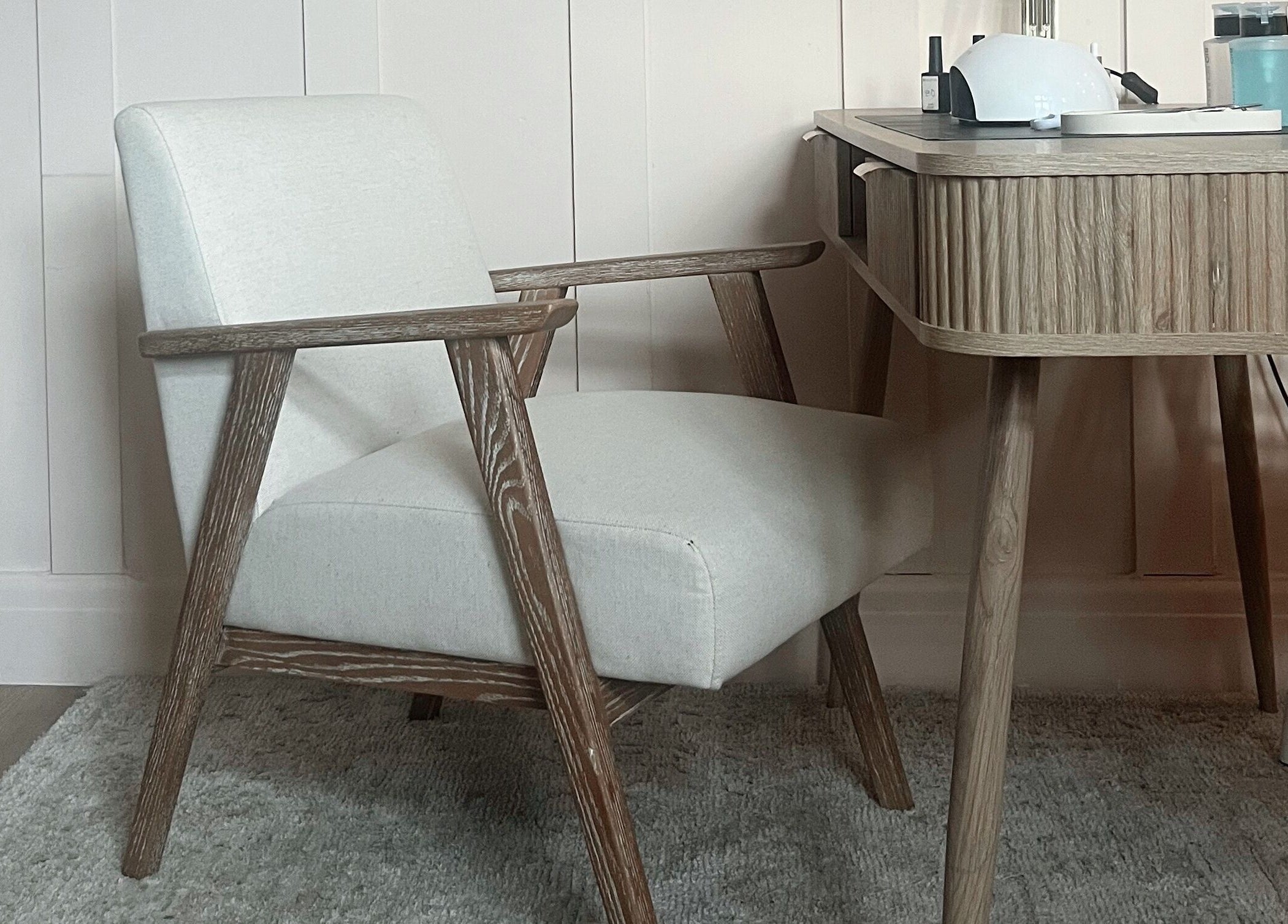 Comfortable seating at manicure by elizabeth, Hyde, England, GB.