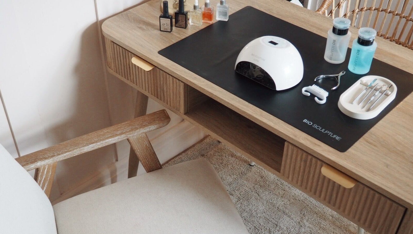 Elegant nail setup at Manicure by Elizabeth in Hyde, England, GB showcases a chic workspace.