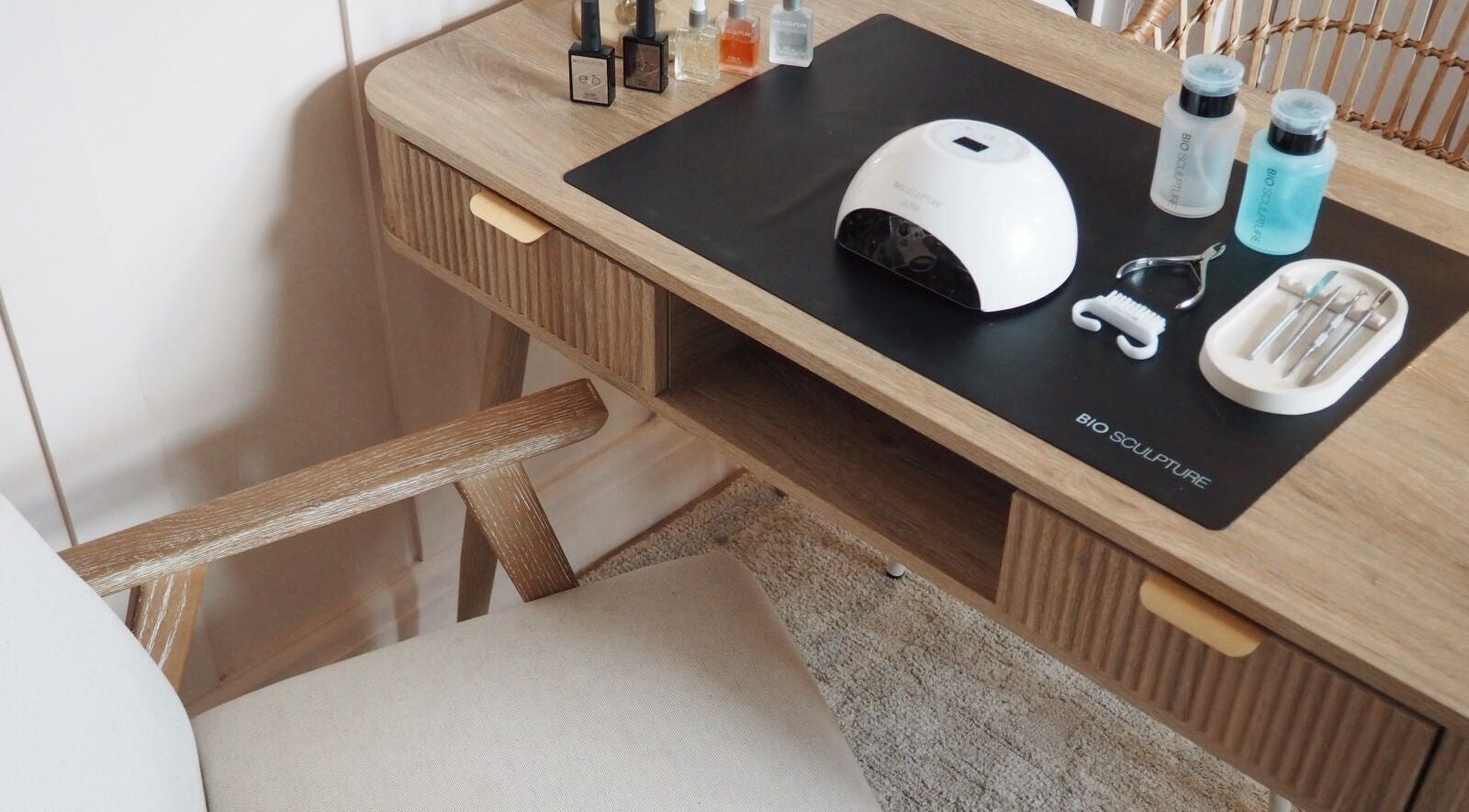 Elegant nail setup at Manicure by Elizabeth in Hyde, England, GB showcases a chic workspace.