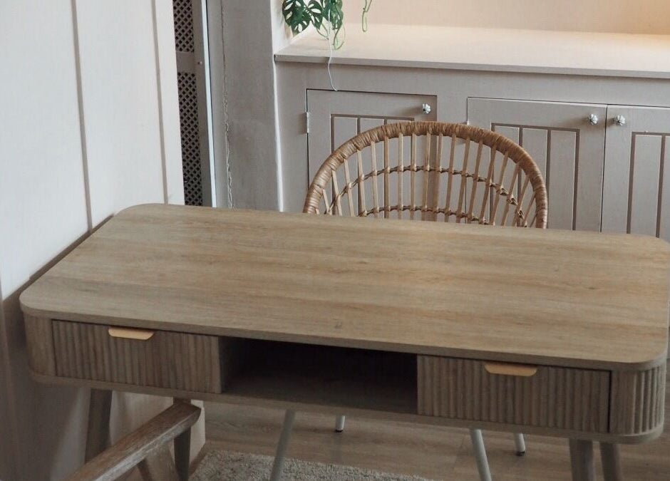 Clean, stylish manicure workspace at Manicure by Elizabeth in Hyde, England, GB.