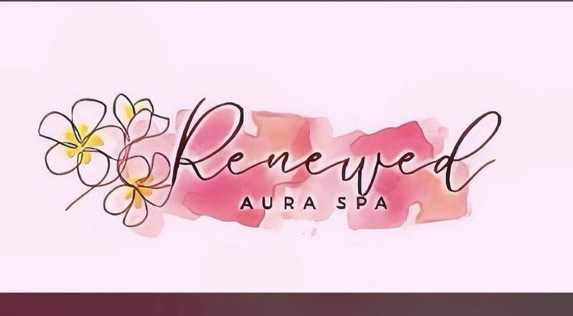 Floral logo of RAS, a beauty venue in Gainesville, Virginia, US, with pink and yellow hues.