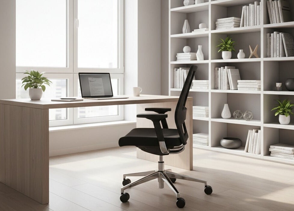 Espacio de oficina en Arfes Solutions, Andra Mari, Euskadi, ES, con escritorio y silla moderna.