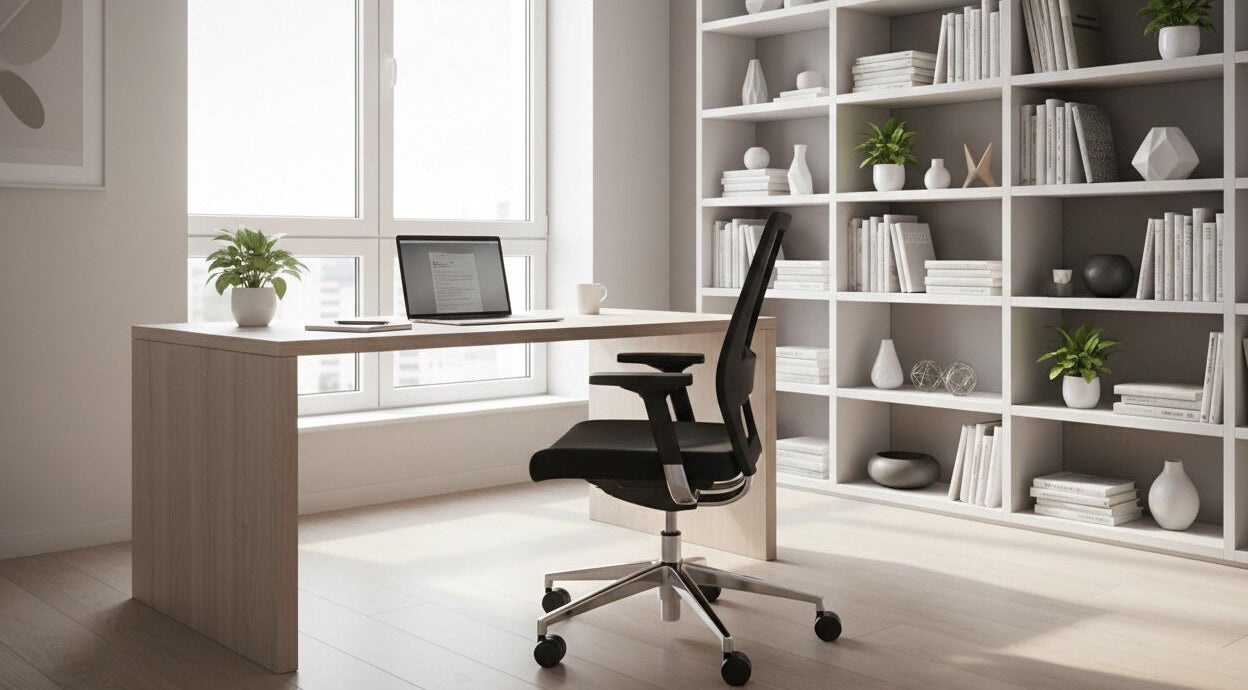 Espacio de oficina en Arfes Solutions, Andra Mari, Euskadi, ES, con escritorio y silla moderna.