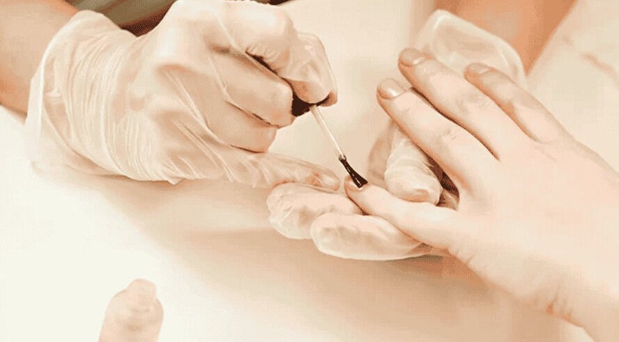 Manicure application at Ana Pilotto Beauty in Southport, Queensland, AU.