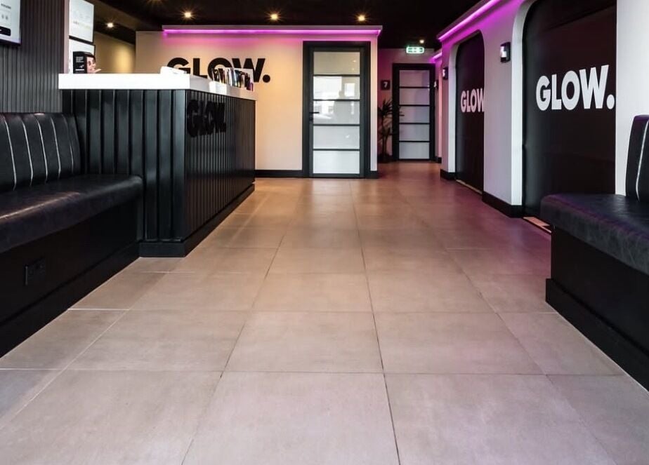 Chic lobby of Soft Touch Beauty with modern seating in Framwellgate Moor, England, GB.