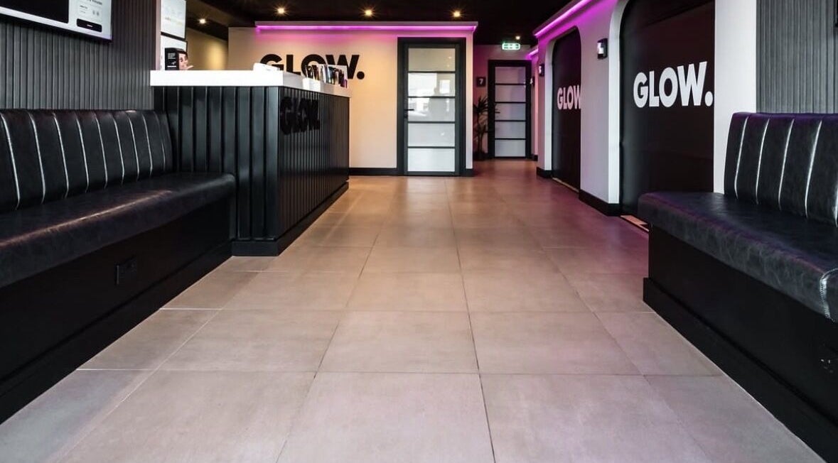 Chic lobby of Soft Touch Beauty with modern seating in Framwellgate Moor, England, GB.