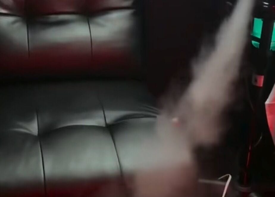 Steam therapy chair at Velour Men’s Spa, Atlanta, Georgia, US offering relaxation and rejuvenation.