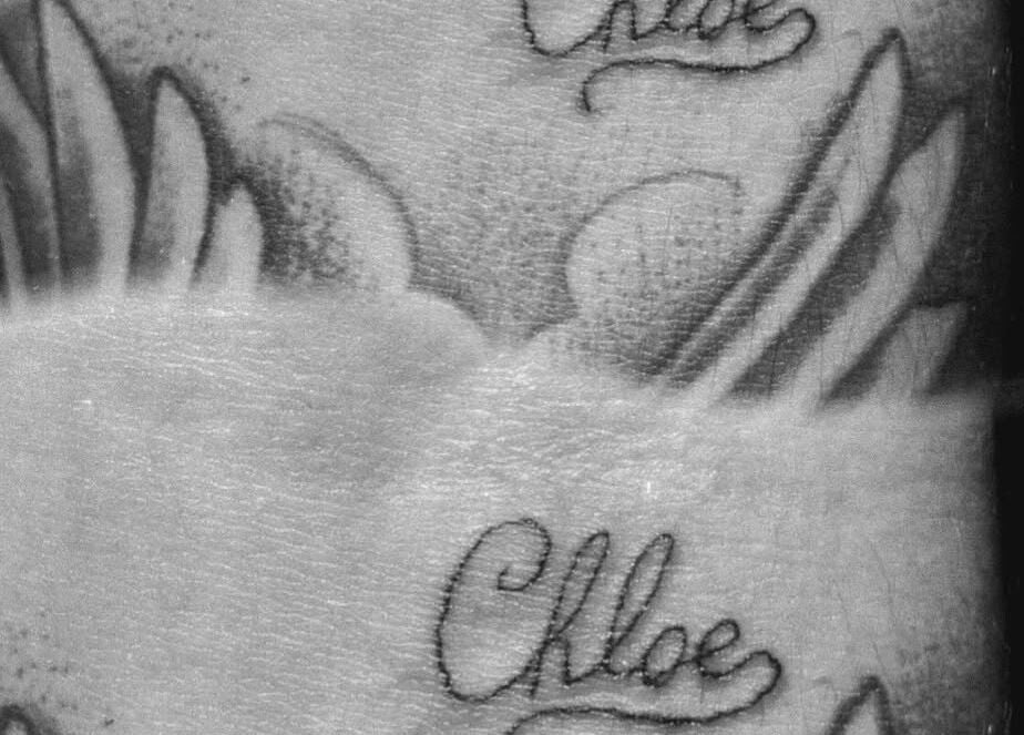 Artistic tattoo featuring 'Chloe' at Chloe_luxe.studio, Snodland, England, GB.