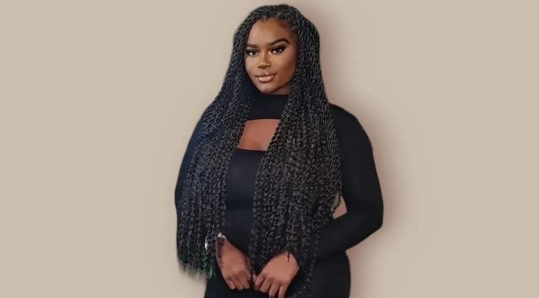 Woman with long, elegant braids at By Resiân, Coventry, England, GB, showcasing beauty and style.