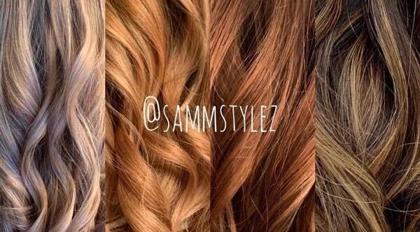 Diverse hair colors and textures styled at Sammstylez in San Antonio, Texas, US.